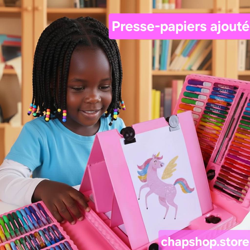 🎨 Kit de coloriage 208 pièces + Rouleau de dessin 3 mètre offert