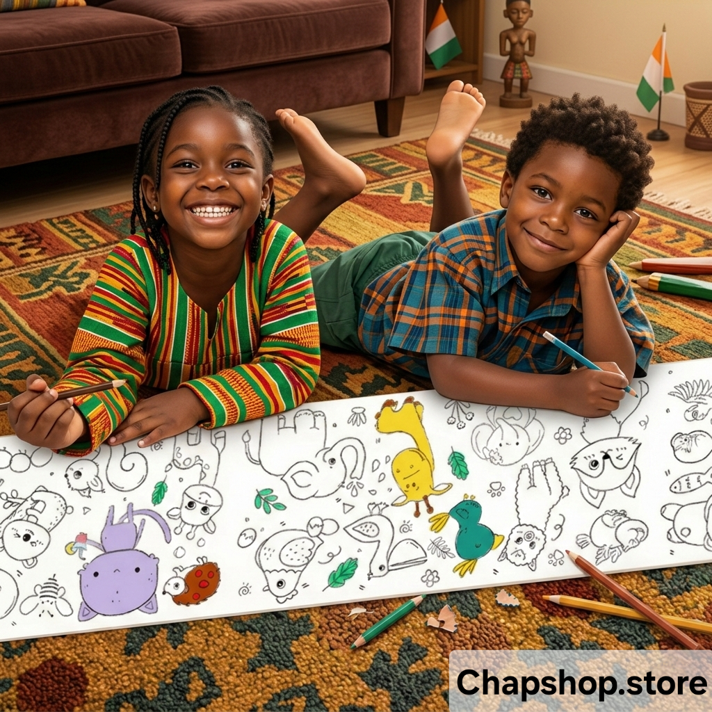 🎨 Kit de coloriage 208 pièces + Rouleau de dessin 3 mètre offert