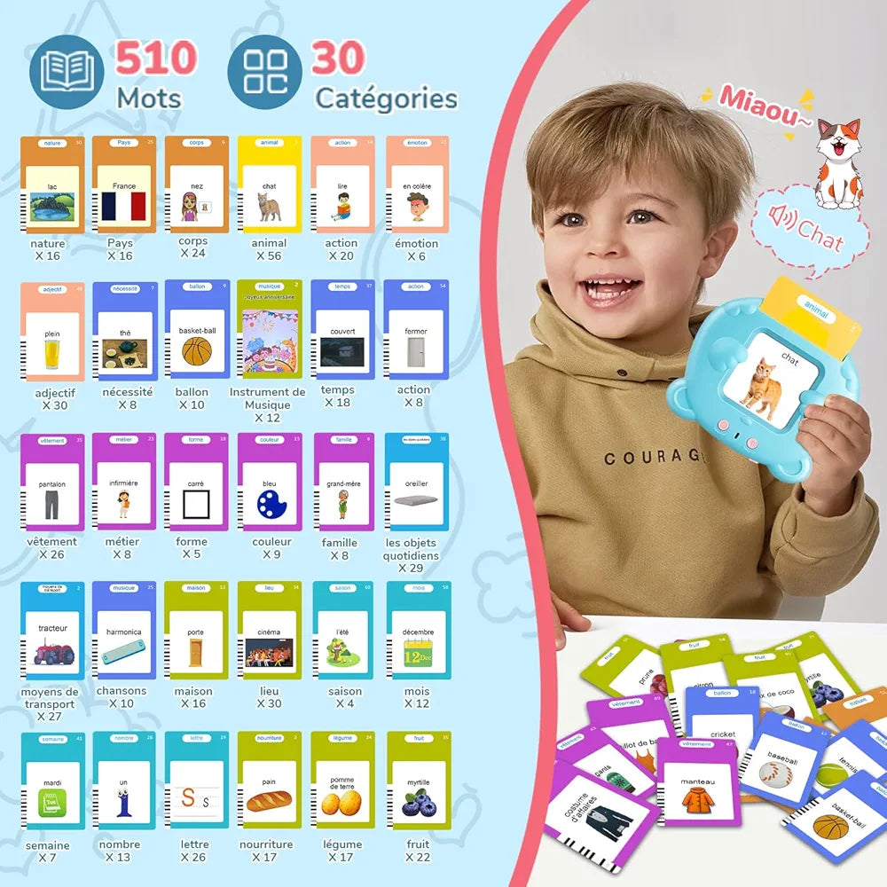 🎓 Lecteur de cartes éducatif bilingue